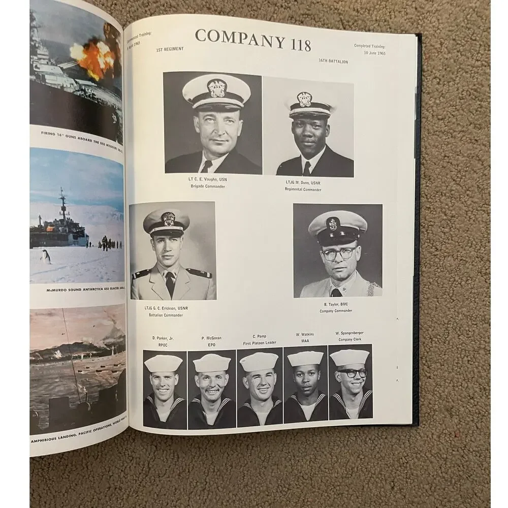 The Keel 1965 US Naval Basic Training Center Great Lakes Illinois Yearbook C 118
